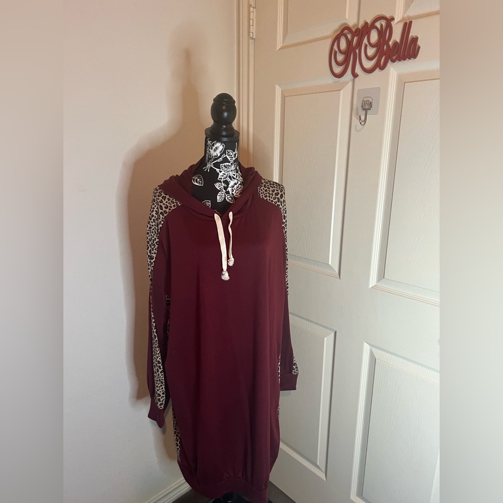 Casual Sporty Hooded Dress